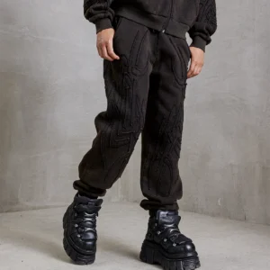 Drop Dead Assassin Washed Black Sweatpants