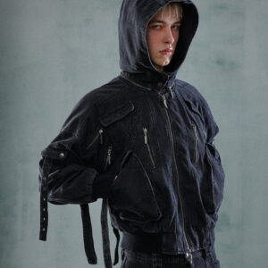 Drop Dead Code Mistake Denim Bomber Jacket