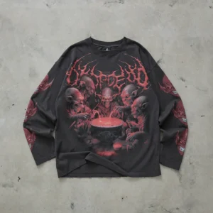 Drop Dead Chaos Brewing Washed Black Longsleeve