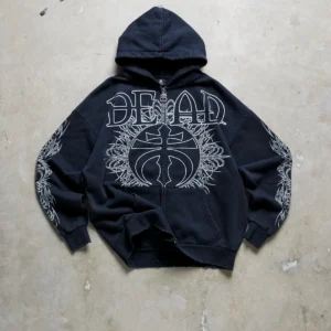 Drop Dead Dark Light Zip Hoodie