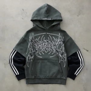Drop Dead Deathcore Layered Hoodie