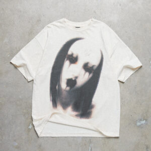 Drop Dead Flatline Washed Ecru T-shirt