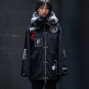 Drop Dead Black Marker Parker Coat