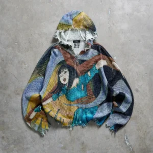 Drop Dead Licking Planet Knit Hoodie