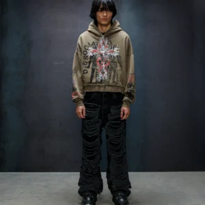 Drop Dead The Mindsweep Green Zip-up Hoodie