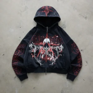 Drop Dead Unsung Spell Washed Zip Hoodie